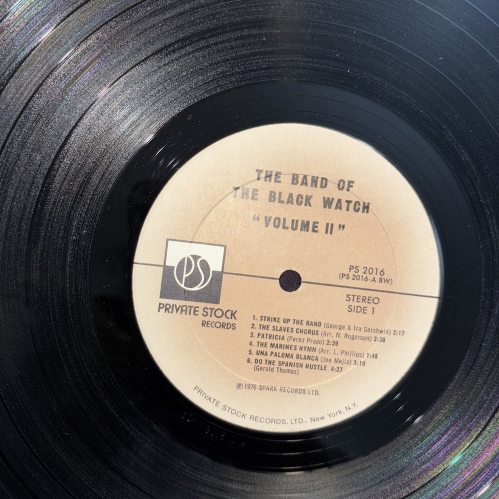 The BAND of the Black Watch Volume II Private Stock Lp Vinyl 33 rpm EX EX - Picture 5 of 5